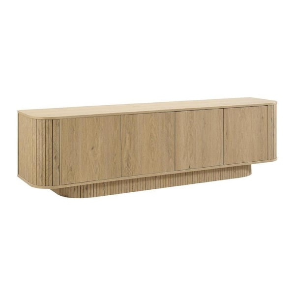 Yves TV Entertainment Unit Lowline 4 Doors Oak
