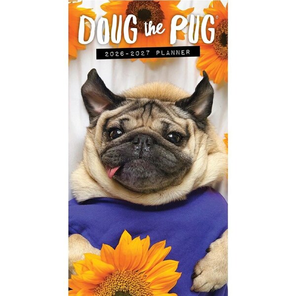 2026-2027 Doug the Pug - Monthly Pocket Diary/Planner