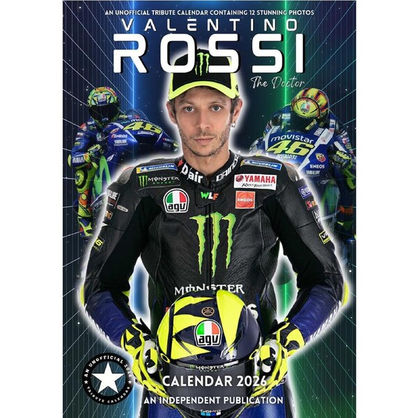 2026 Valentino Rossi - A3 Wall Calendar