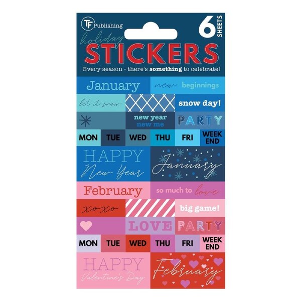 Seasonal Monthly Planner Sticker Pack - Calendar Accessories | Woolworths