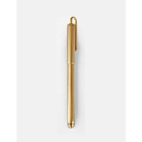 Solid Brass Gel Ink Pen (Boxed)