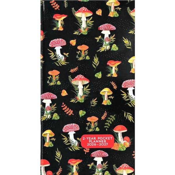 2026-2027 Mushrooms - Monthly Pocket Diary/Planner