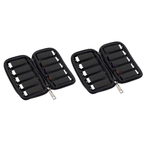 Velocity 2Pcs USB Flash Drive Storage Case USB Holder Organizer Pouch with 10 Slots