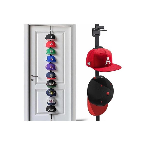 Velocity Two Way Hanging Caps Rack Hat Storage Organizer For Baseball Caps