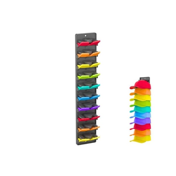 Velocity Hat Organizer Built In Spring Clips For Baseball Caps Wall Mount Closet Hat Rack Holder