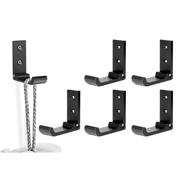 Velocity 6PCS Folding Coat Hooks Wall Mounted Aluminum Alloy Hooks for Clothes and Towels