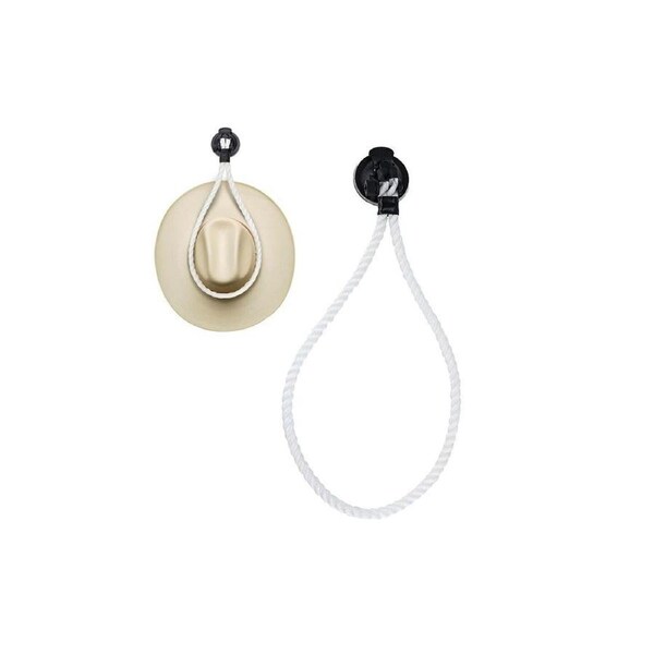 Velocity Car Hat Mounts Cowboy Hat Holder for Truck SUV Car -White
