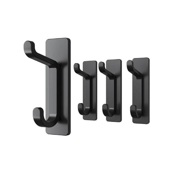 Velocity Self Adhesive Wall Hook Double Hook Hanger Home Kitchen Bathroom Hanger Cabinet Tool