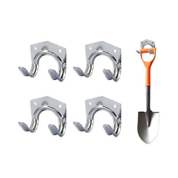 Velocity 4Pcs Tool Hooks Metal Garage Storage Utility Hooks Hanger Holder Wall Mount Hook