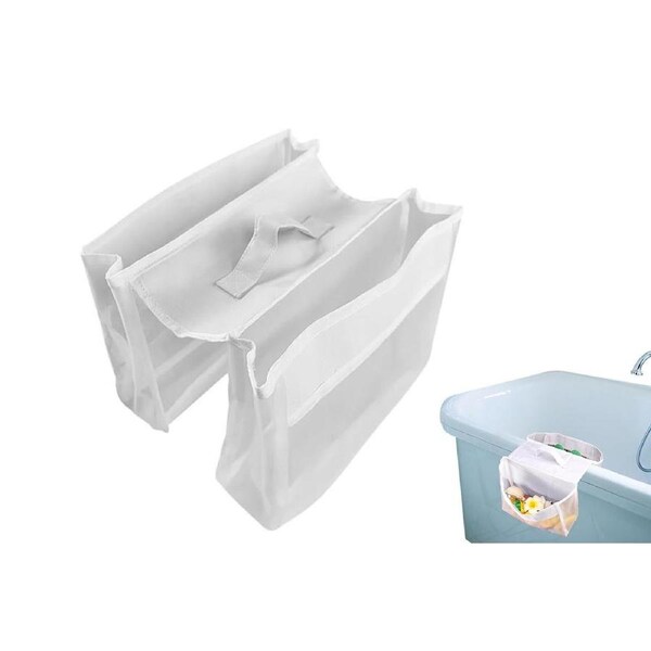 Velocity 2 Compartments Bath Toy Organizer Bath Tub Toy Storage Organizer