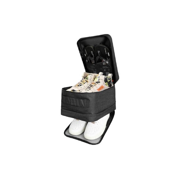 Velocity Travel Environmental Water Resistant Shoe Pouch Portable Storage Bag(Black/M)