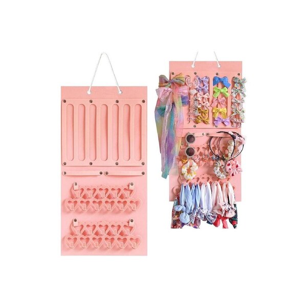 Velocity Felt Hanging Jewelry Organizer for Girls Wall Door Storage Display Board