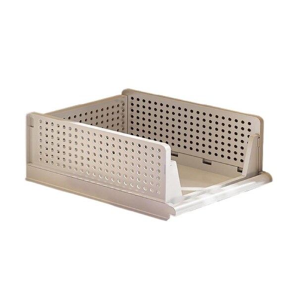 Velocity Folding Closet Organizers Storage Box And Storage Drawer Shelf Storage Stackable Plastic Storage Basket -M