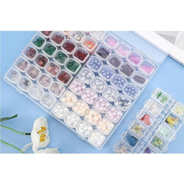 Velocity Clear Mini Multi-Functional Portable Organizing Box Jewelry Box Pill Box Organizer