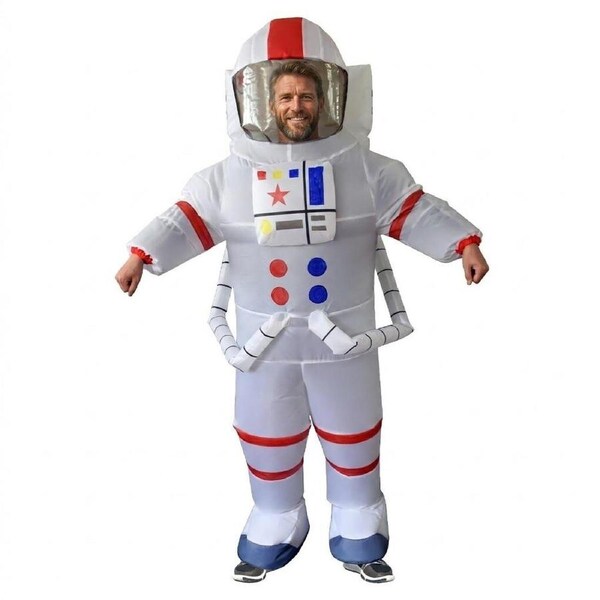 Adult Inflatable Astronaut Costume Funny Space Suit Fancy Dress - One Size