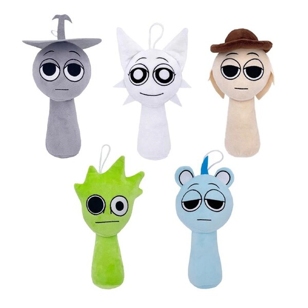 HOLALA 5 Pcs Plush Toy Set Soft Stuffed Animals & Pillows-B