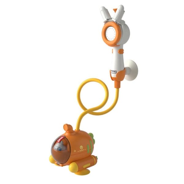 HOLALA Cartoon Bath Toy Water Pump with Shower Head-Carrot