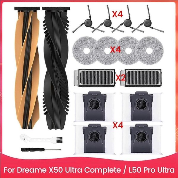 Accessory Set for X50 Ultra Complete / L50 Pro Ultra Robot Vacuum Cleaner Replacement Parts Accesso