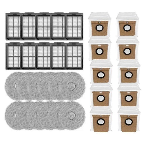 Compatible for Deerma Robot Vacuum X70 / Deerma DEM-X70 Accessories Filter Dust Bag Mop Cloth Vacuum Cleaner Parts