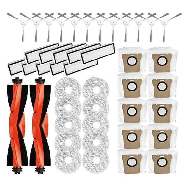 For Omni 2 C102CN,B101CN,B116,X10+ Robot Vacuum Cleaner Main Side Brush Mop Cloth Dust Bag Spare Pa