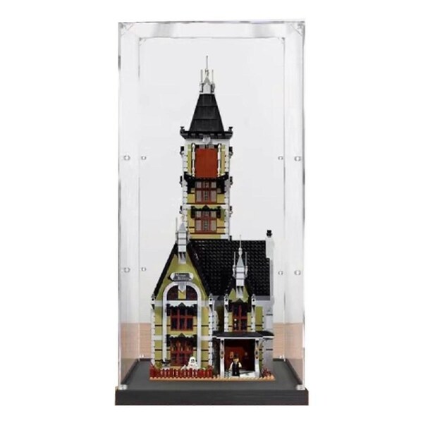 Acrylic Display Case for 10273 Haunted House, Tall Clear Dustproof Box for Collectibles