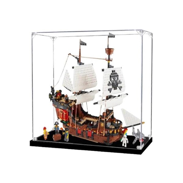 Acrylic Display Case for 31109 Pirate , Dustproof Clear Box 50x25x40cm Transparent