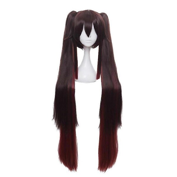 Long Curly Golden Orange Cosplay Wig with Bangs 100cm Heat Resistant Anime Wig with Cap