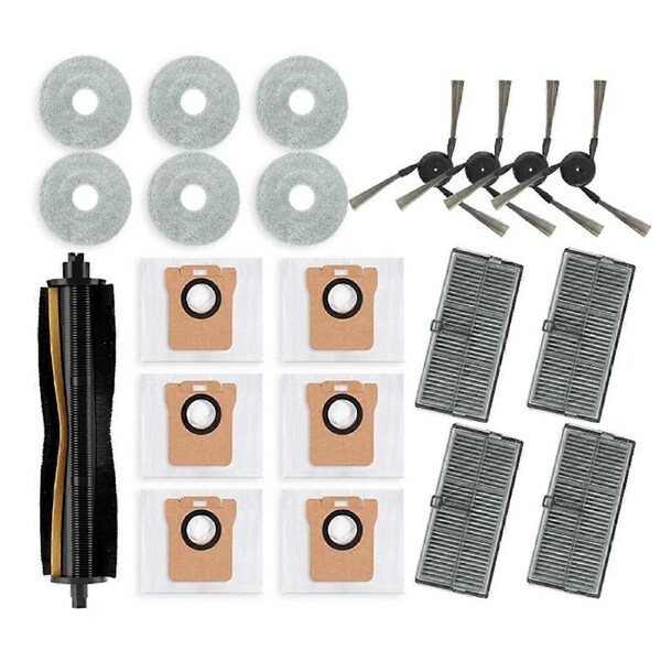 Accessories Kit for Omni M40 D110CN Replacement Parts Main Side Brush Hepa Filter Mop Cloth Dust Ba