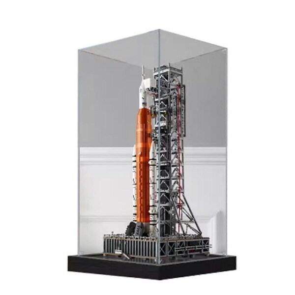 Acrylic Display Case Dustproof Clear Showcase 2mm Protection for 10341 Rocket Model