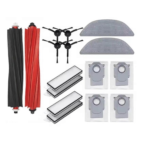 16PCS Vacuum Brush Filter Dust Bag Mop Cloth Set for S8 MaxV Ultra Vacuum Cleaner Replacement Parts