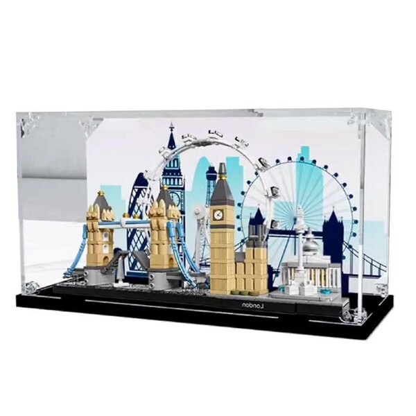 Display Case Clear Acrylic Dustproof Protective Box for Architecture 21034 London Set