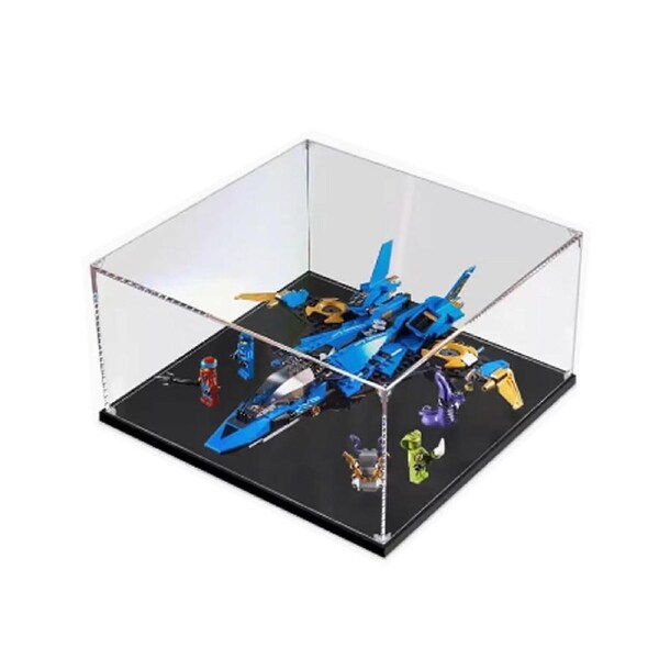 Acrylic Display Case for 70668 Fighter Aircraft Model, Dustproof Crystal Clear Protection