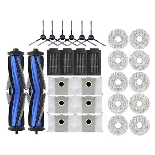 28PCS for T50 PRO Omni / T50 Omni Vacuum Cleaner Replacement Parts Vacuum Brush Filter Dust Bag Mop