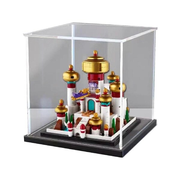 Acrylic Display Case for 40613 Palace Model, Clear Dustproof Box, 7.8x7.8x7.8in