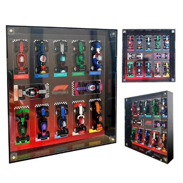 Acrylic Display Case Compatible with F1 Car 71049 with DustResistant Clear Viewing and Wall Mount