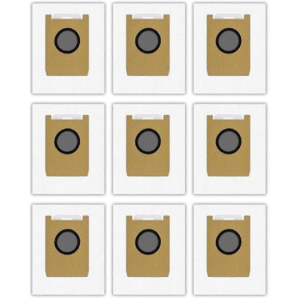 9pcs Replacement Dust Bags for E20 Robotic Vacuum Cleaner, Vacuum Replacement Dust Bags Accessories
