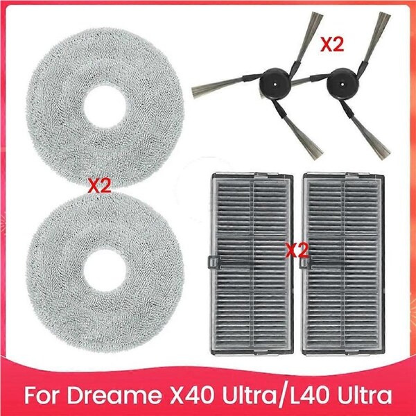 For X40 Ultra/L40 Ultra Robot Vacuum Cleaner Side Brush Hepa Filter Mop Cloth Accessories
