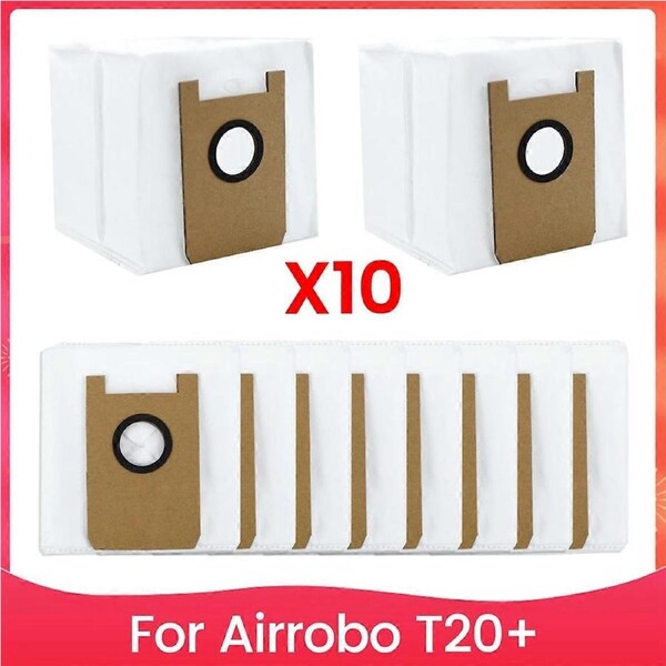 T20 Dust Bags Replacement for T20+ Robot Vacuum Cleaner, 10 Pack