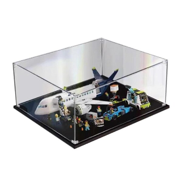 Display Case Acrylic Dustproof Clear Box for 60367 Passenger Aircraft Model 2mm