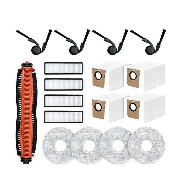 17 Pcs for 5 OV31GL / 5 Pro OV21GL Sweeping Machine Accessories Main Side Brush Mop Filter Dust Bag