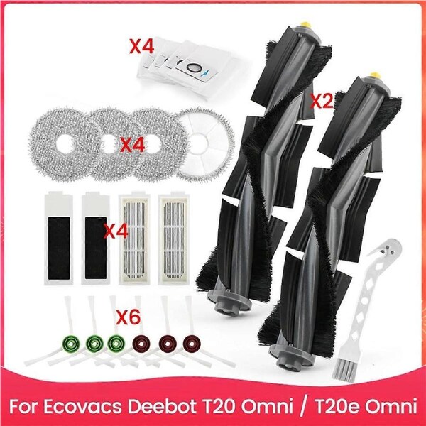 Accessories for T20 Omni / T20e Omni Robot Vacuum Cleaner Main Side Brush Hepa Filters Mop Bags