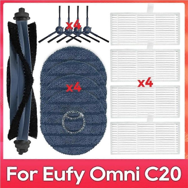 For Omni C20 Robot Vacuum Cleaner Spare Parts Main Side Brush Filter Mop Cloth Accessories