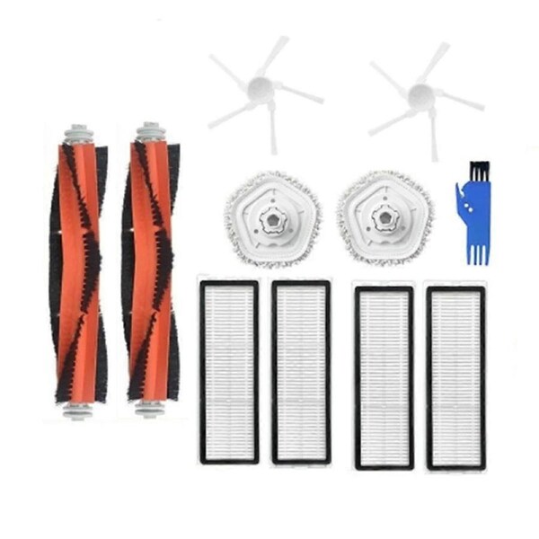 11 Pcs for W10 Pro Vacuum Cleaner Accessories Kit Main Side Brush Filter Mop