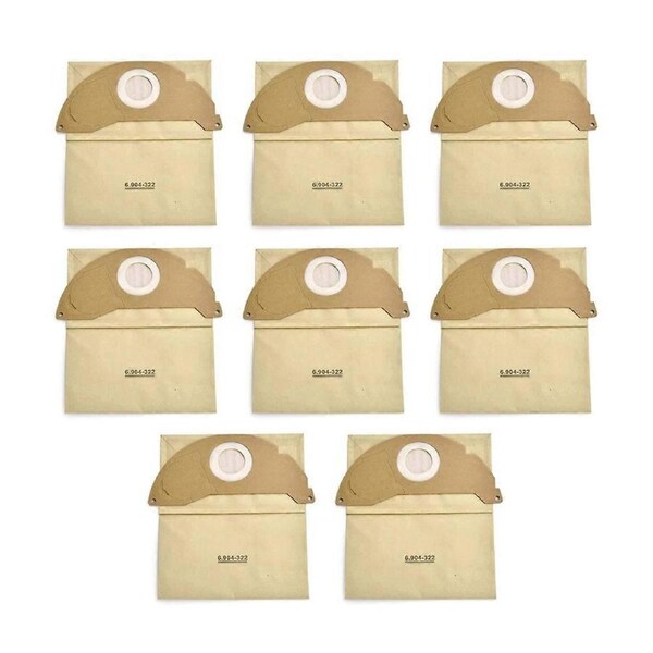 8Pcs Vacuum Filter Dust Bags for A2004 WD2, Model 6.904-322.0 - Enhanced Filtration & Easy Disposal