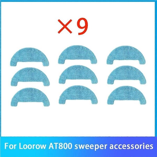 9 Pcs Cleaning Cloth for Loorow AT800 Robot Vacuum Cleaner Accessories