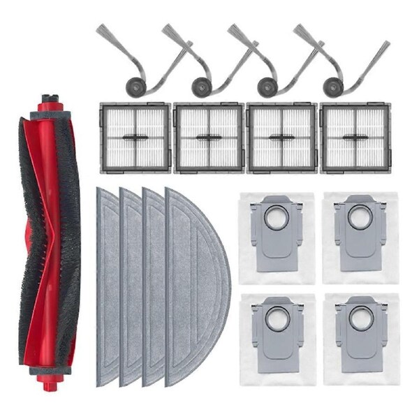 17Pcs Replacement Parts for Q10 / Q10 + Vacuum Cleaner Accessories Main Side Brush Filter Mop Dust