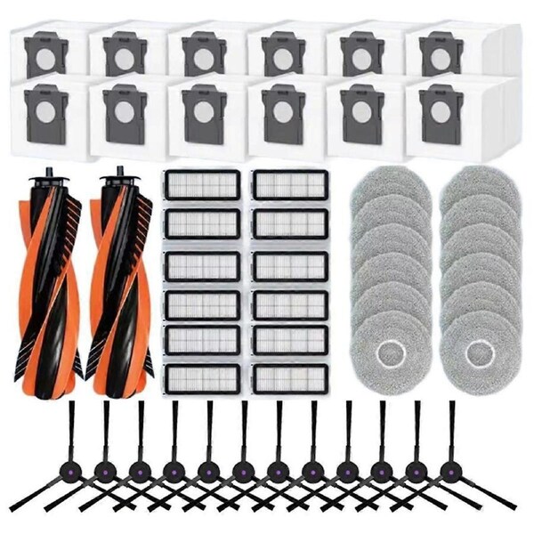For X70 Replacement Parts Accessories Main Side Brush HEPA Filter Mop Pad Dust Bag Accessories