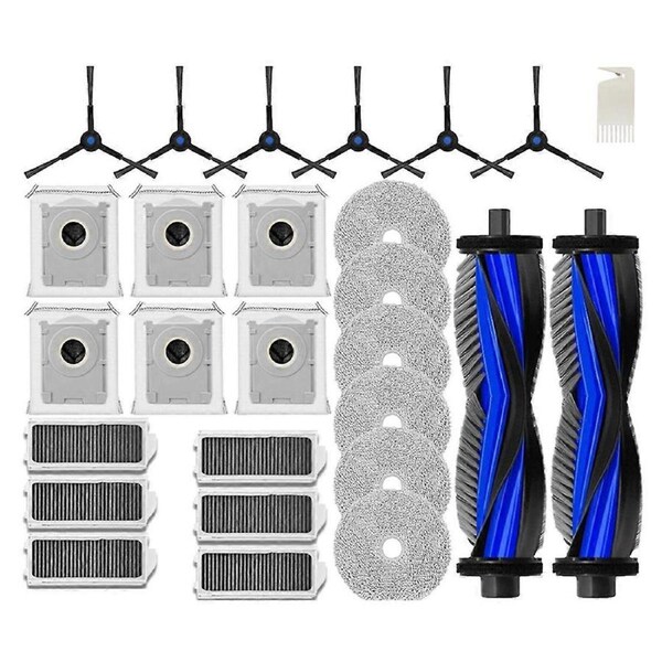 For Mini Robot Vacuum Cleaner Accessories Main Side Brushes Hepa Filter Dust Bag Mop Cloth Spare Pa