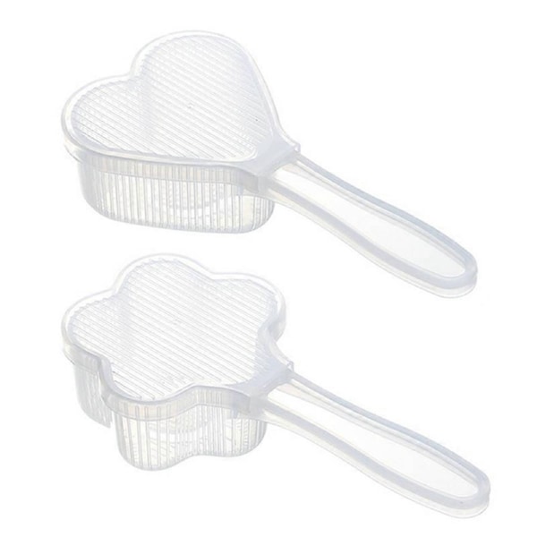 1 Set Rice Ball Molds Healthy And Safety Flower Shape Heart Shapes Transparent Non-sticky Making Rice Balls Lightweight Food Grade Rice Molds Kitchen