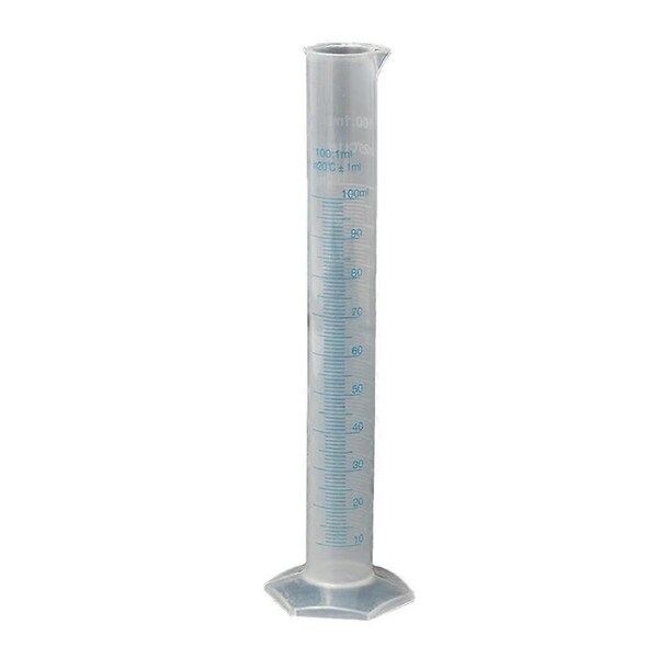 100/250ml Plastic Measuring Graduated Cylinder Liquid Lab Test Experiment Cup